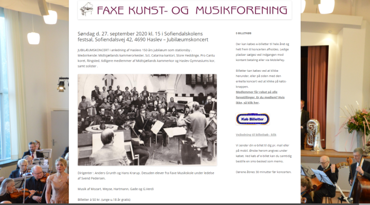 Jubilæumskoncert søndag den 27.09.2020