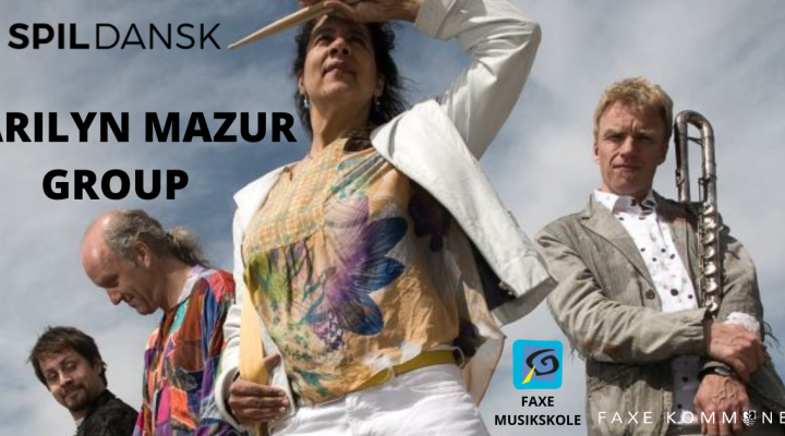Spil Dansk koncert med Marilyn Mazur Group - support: musikskolens pigebands